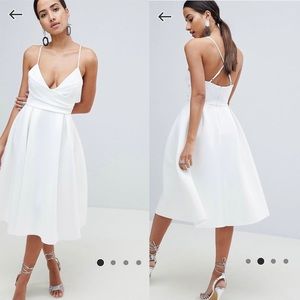 New Size 10 Ivory MIDI Dress